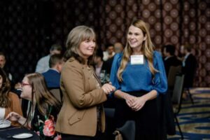 Tanisha Monster of Milestone (right) with Tammy Lomas-Jylha of the Canadian Brownfields Network